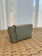 Gingham Mini Utility Pouch - Blueberry Pie