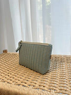 Gingham Medium Utility Pouch - Blueberry Pie