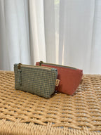 Gingham Mini Utility Pouch - Blueberry Pie
