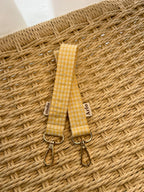 Gingham Essentials Key Fob - Raspberry Lemonade