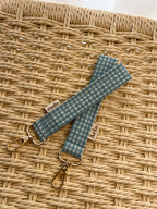 Gingham Essentials Key Fob - Blueberry Pie