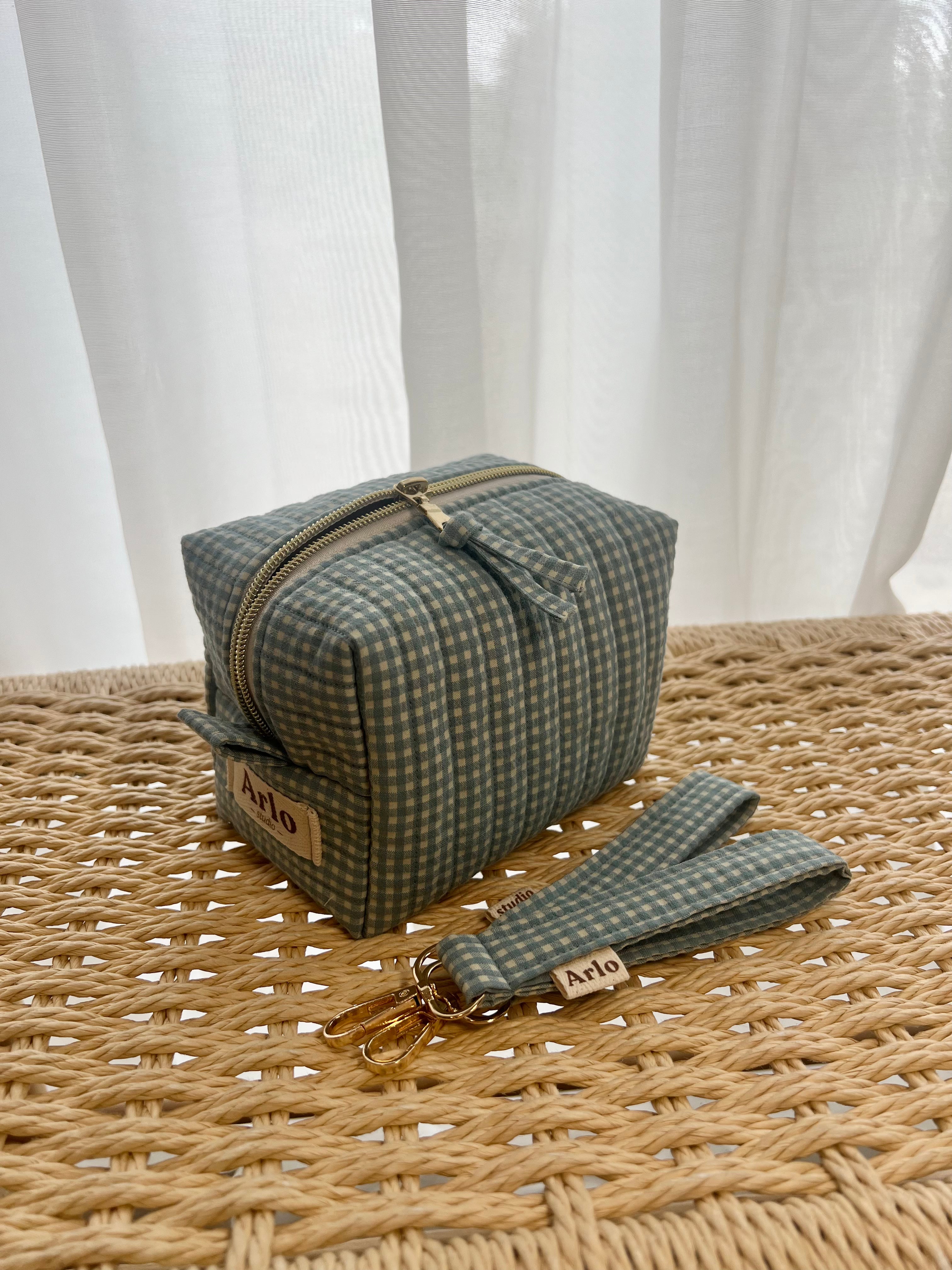 Gingham Essentials Key Fob - Blueberry Pie